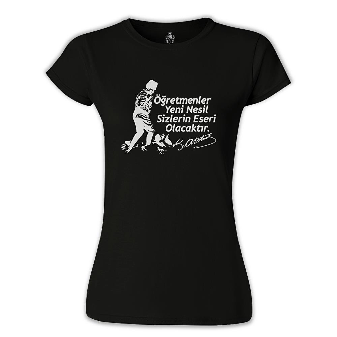 Ne Mutlu Türküm Diyene - Kadın Siyah Tshirt