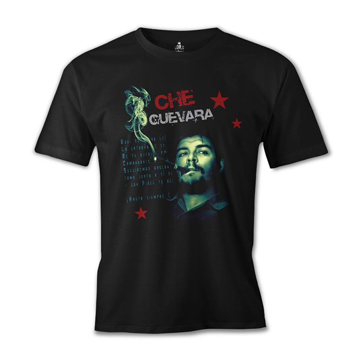 Che Guevara - Smoke Siyah Erkek Tshirt