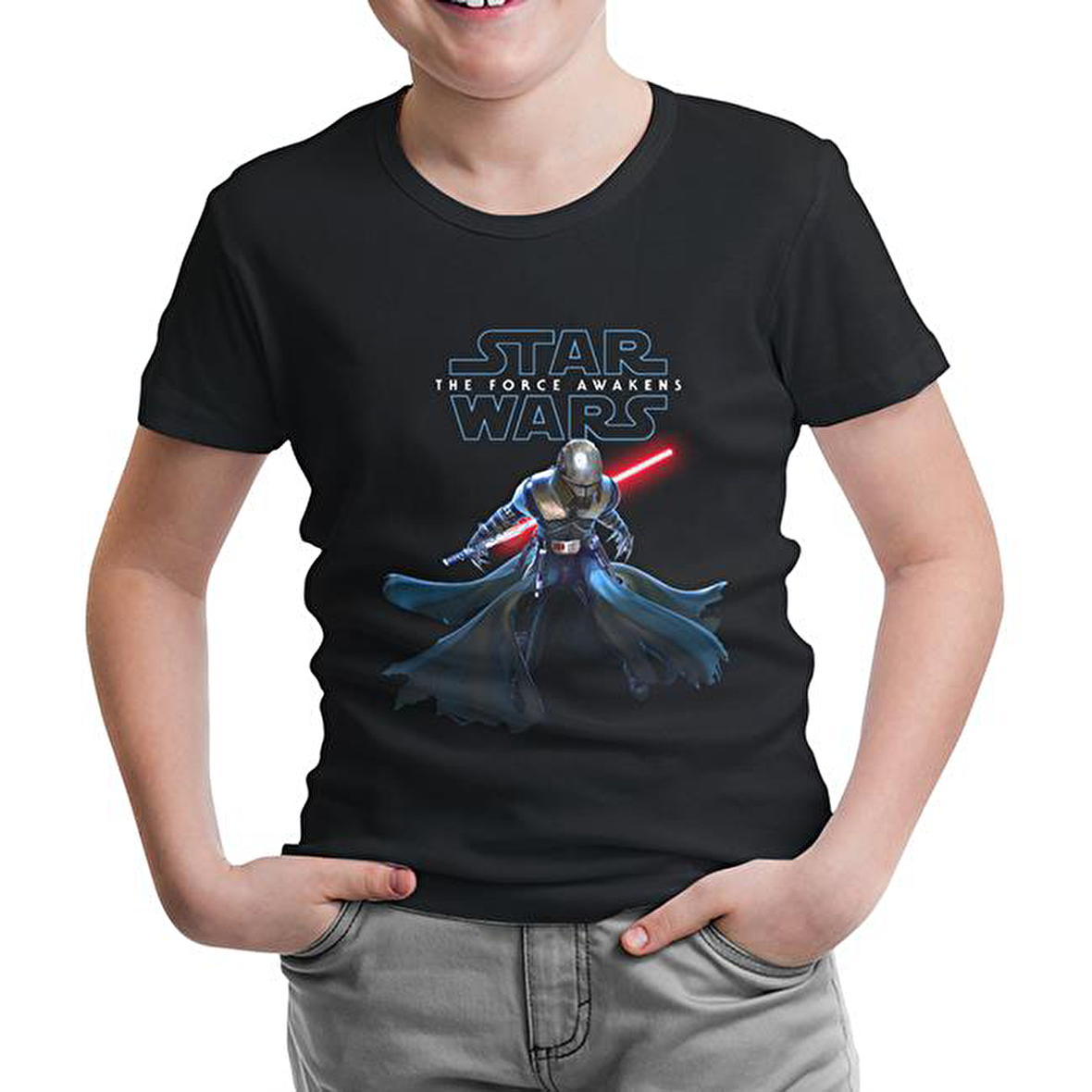 Star Wars - The Force Awakens 5 Siyah Çocuk Tshirt