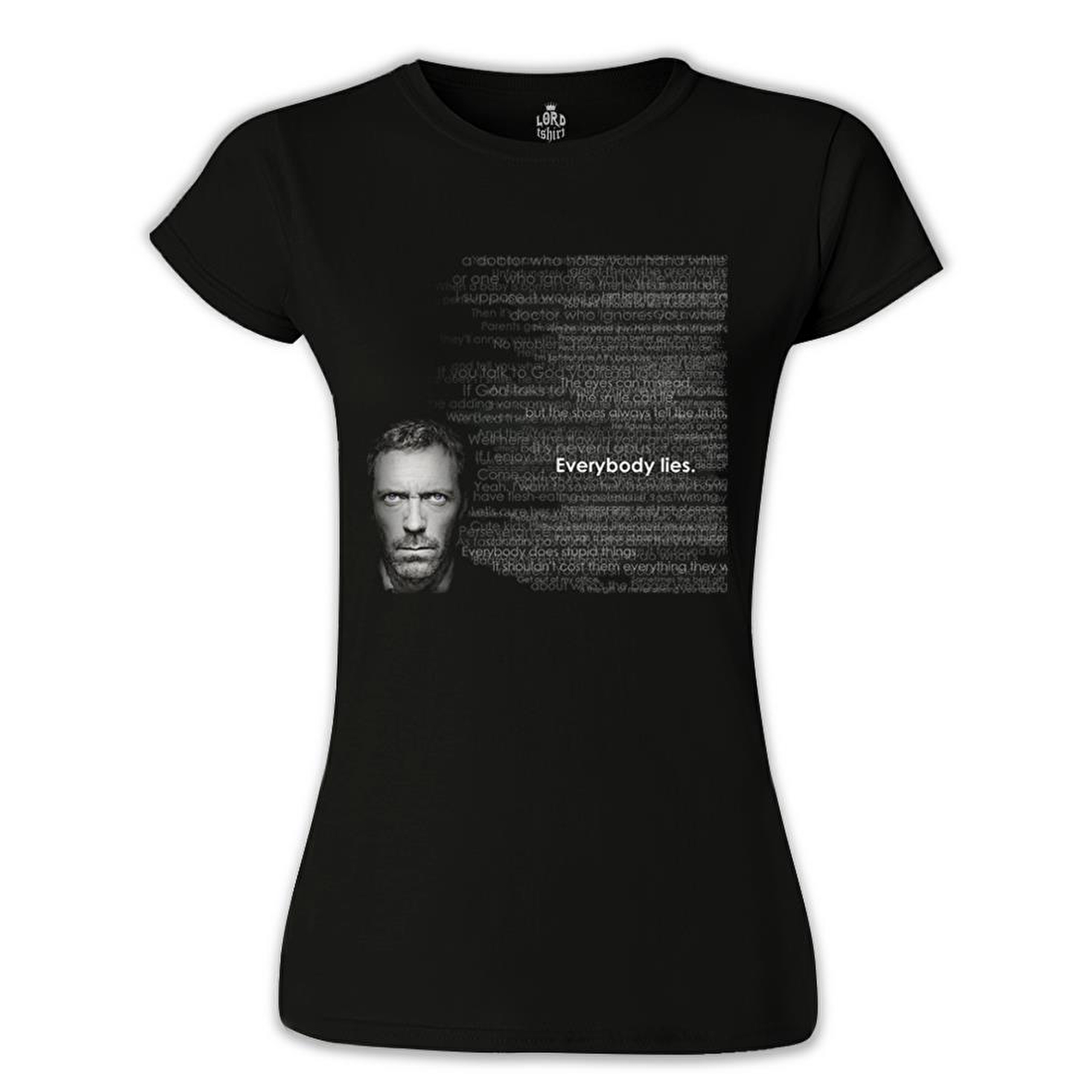 House - Everybody Lies Siyah Bayan Tshirt