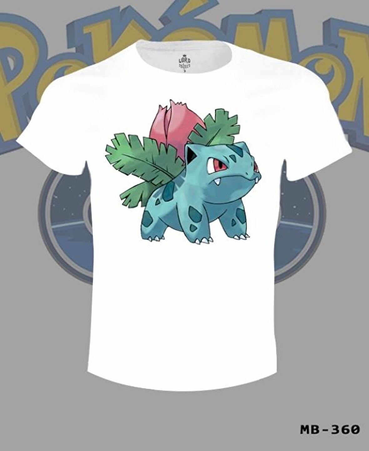 Pokemon - Ivysaur Beyaz Erkek Tshirt