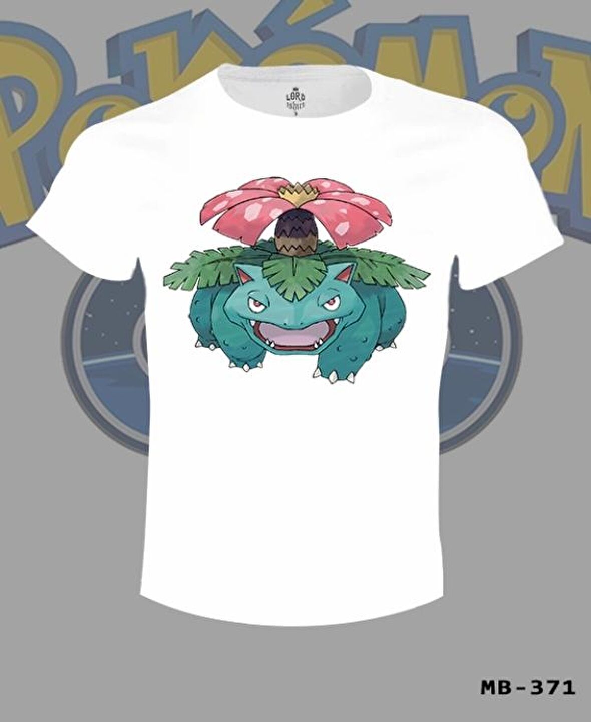 Pokemon - Venusaur Beyaz Erkek Tshirt