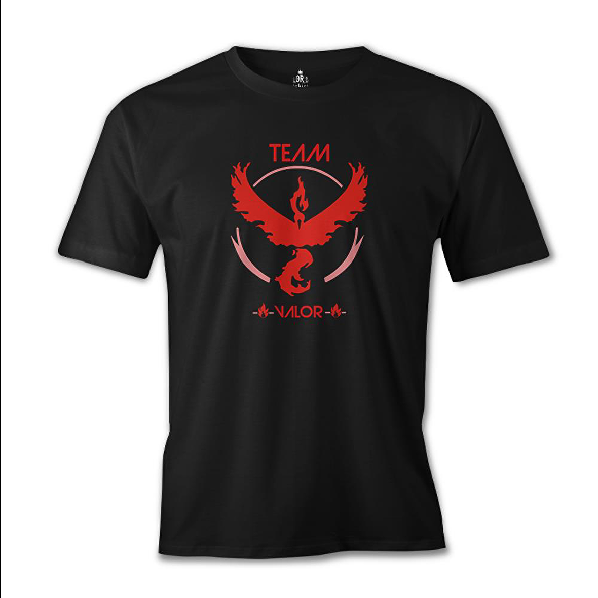 Pokemon Go - Team Valor Siyah Erkek Tshirt