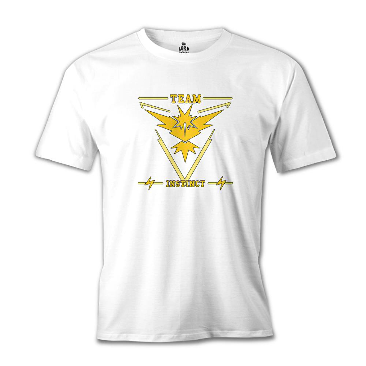 Pokemon Go - Team Instinct Beyaz Erkek Tshirt