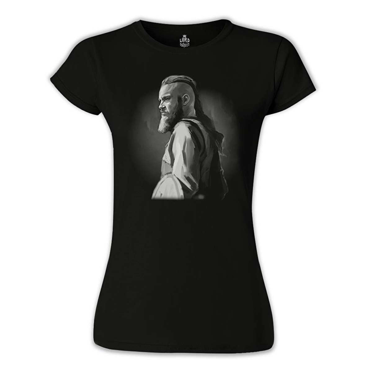 Vikings - Ragnar Siyah Bayan Tshirt