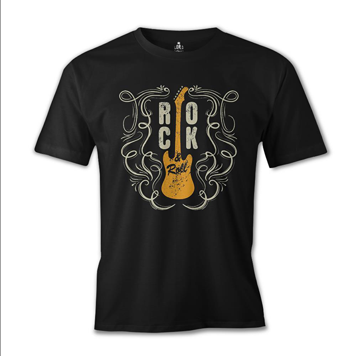 Rock 'n Roll Guitar Siyah Erkek Tshirt