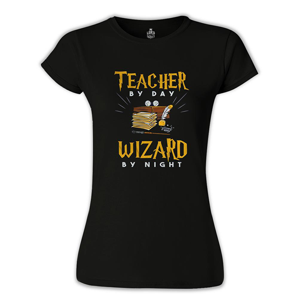 Teacher by Day Öğretmenler Günü Siyah Bayan Tshirt