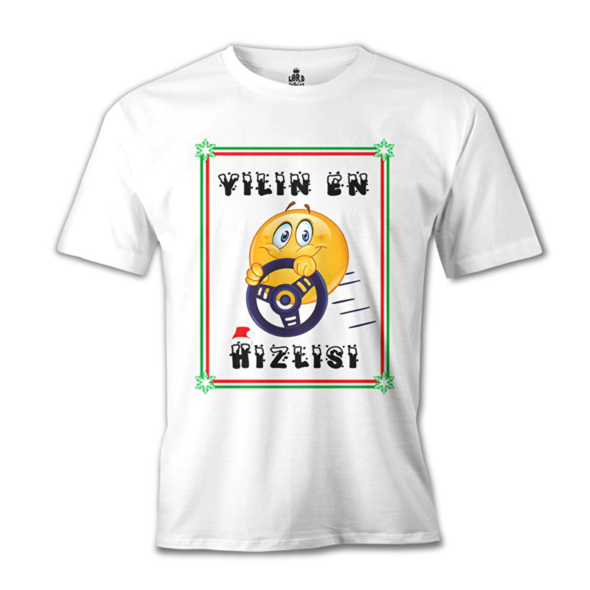 Yılın En Hızlısı Beyaz Erkek Tshirt