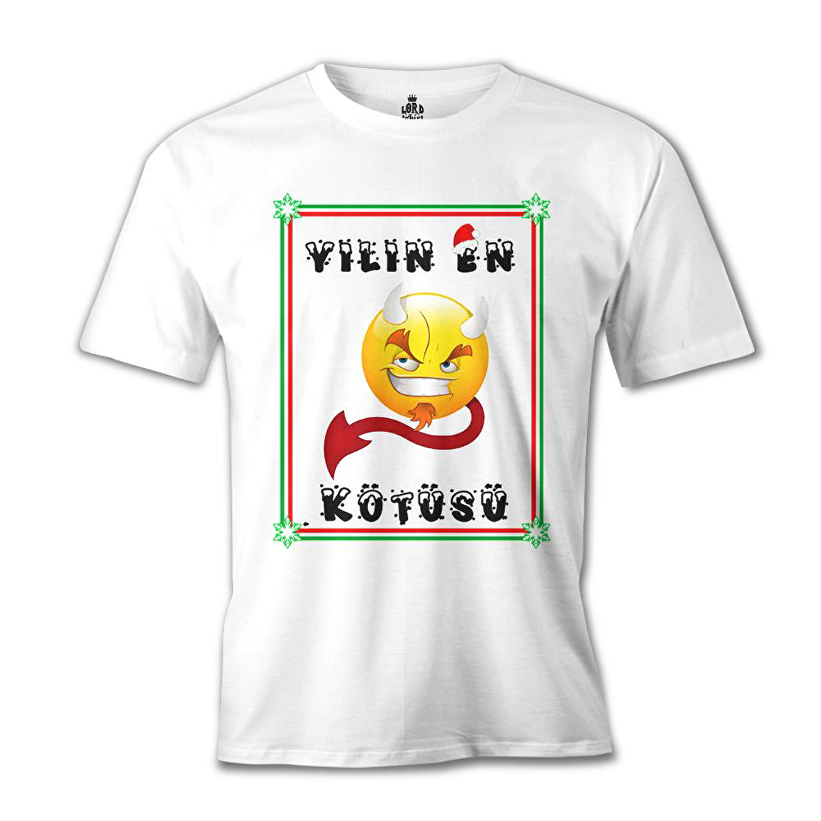 Yılın En Kötüsü Beyaz Erkek Tshirt