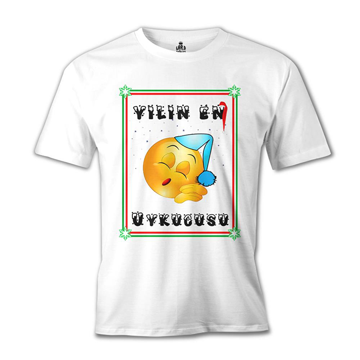 Yılın En Uykucusu Beyaz Erkek Tshirt