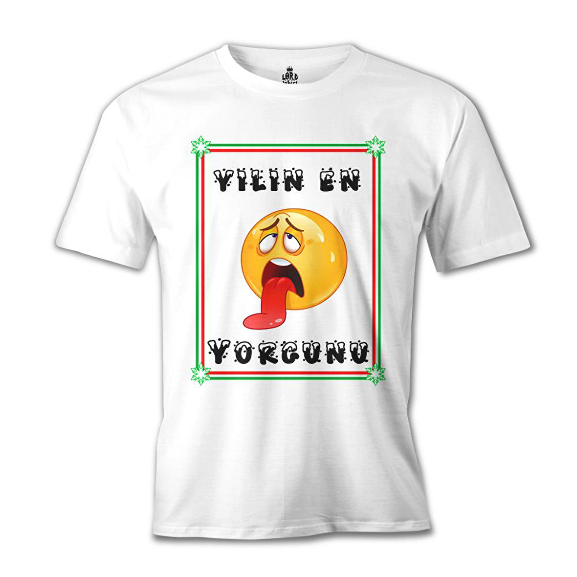 Yılın En Yorgunu Beyaz Erkek Tshirt