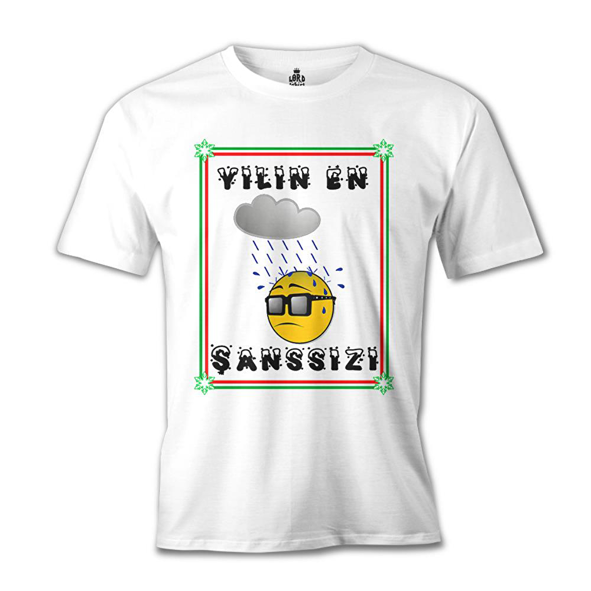Yılın En Şanssızı Beyaz Erkek Tshirt