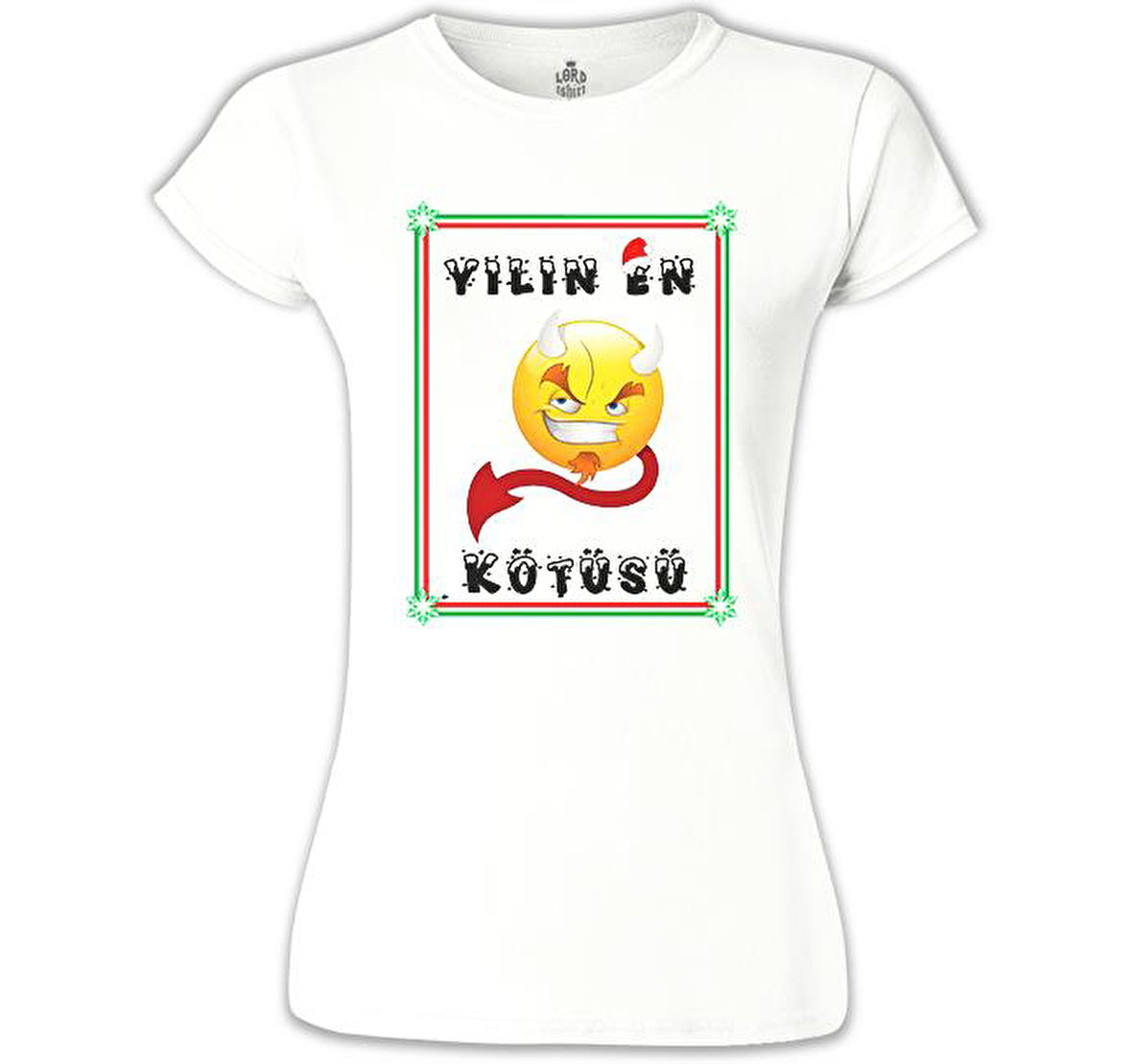 Yılın En Kötüsü Beyaz Bayan Tshirt