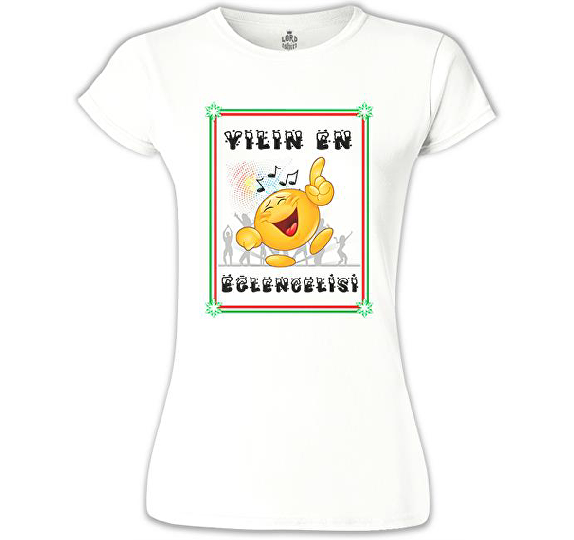 Yılın En Eğlencelisi Beyaz Bayan Tshirt