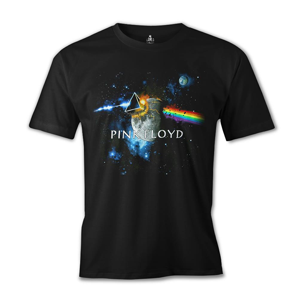 Pink Floyd - Above the Moon Siyah Erkek Tshirt