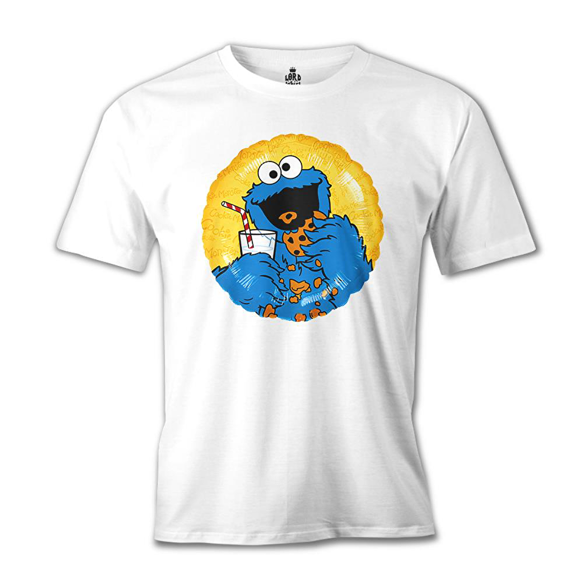 Kurabiye Canavarı Beyaz Erkek Tshirt