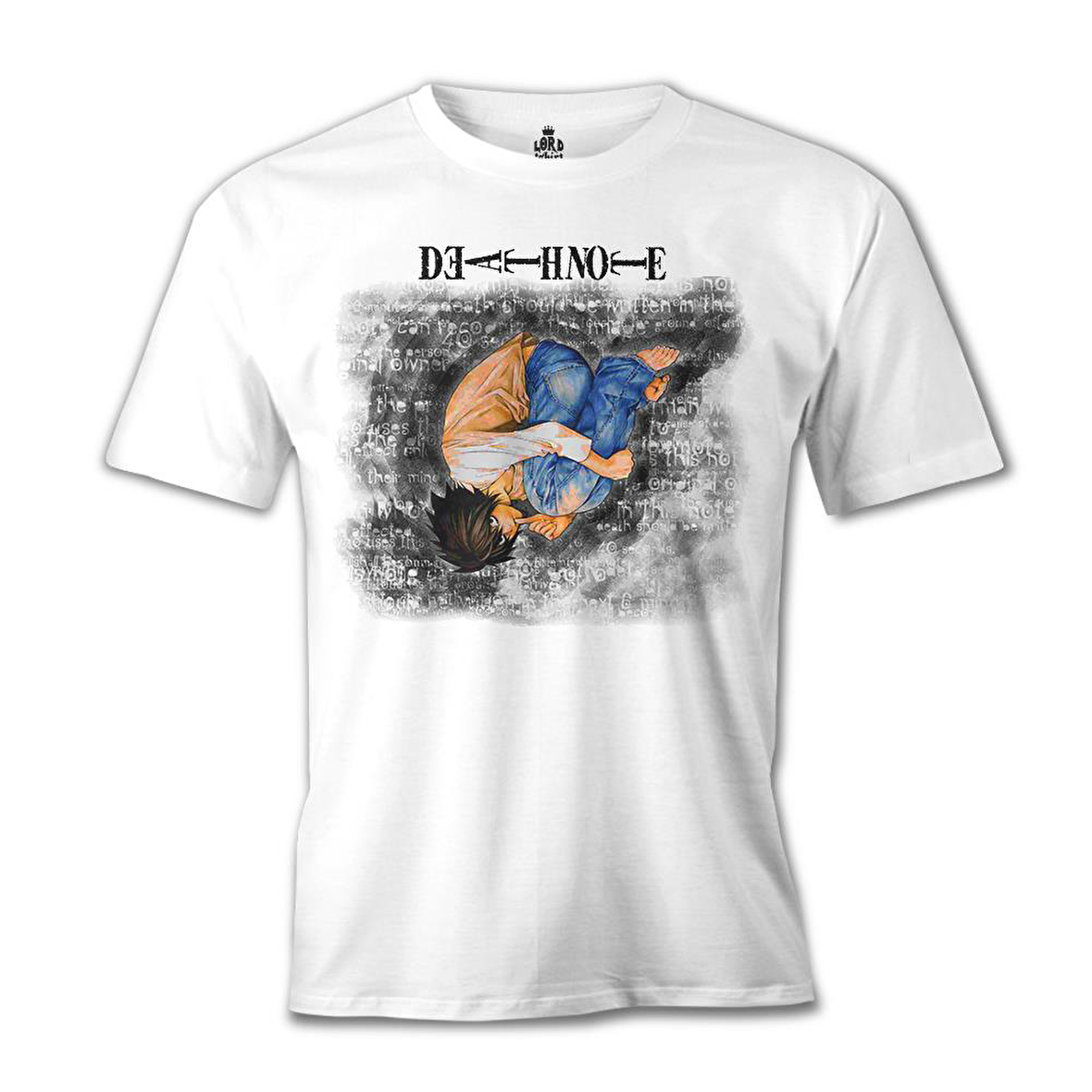Death Note - Upside Down Beyaz Erkek Tshirt