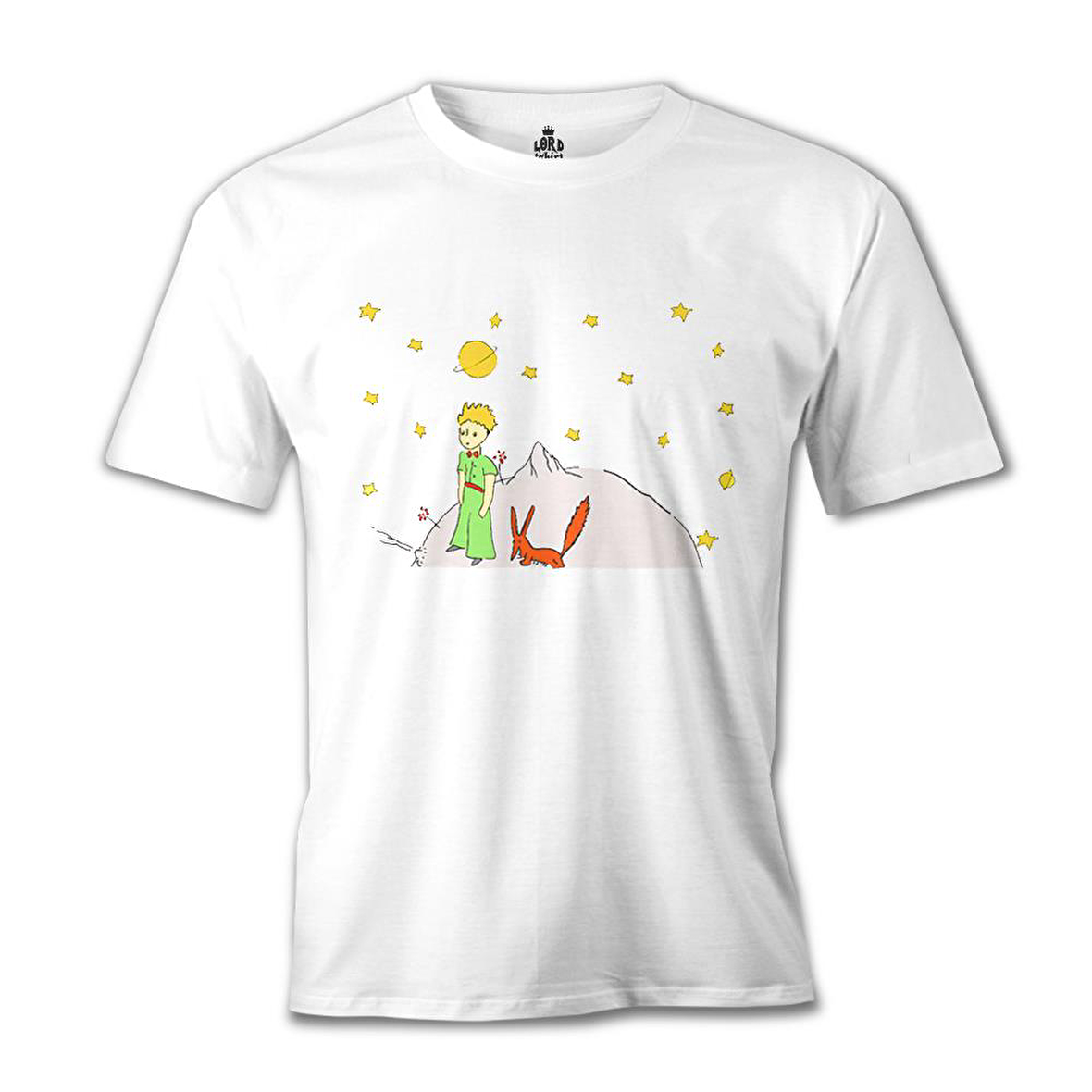 Küçük Prens - Gezegen Beyaz Erkek Tshirt