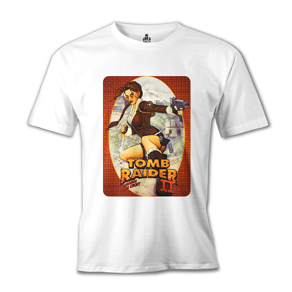 Tomb Raider - Lara Croft Beyaz Erkek Tshirt