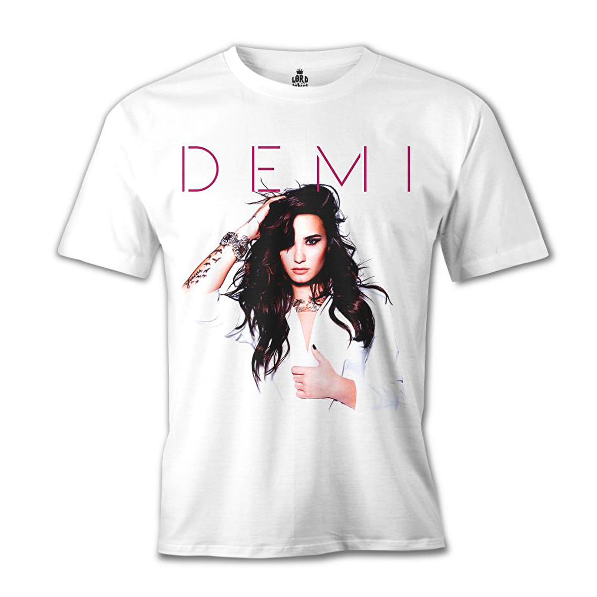Demi Lovato - Made in the USA Beyaz Erkek Tshirt