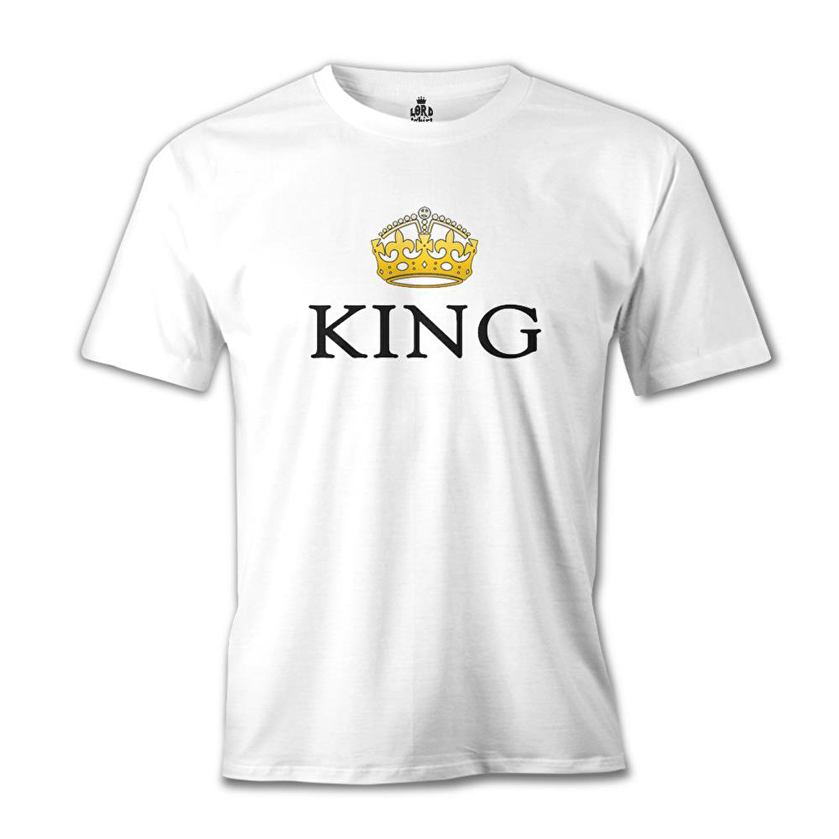 King Beyaz Erkek Tshirt