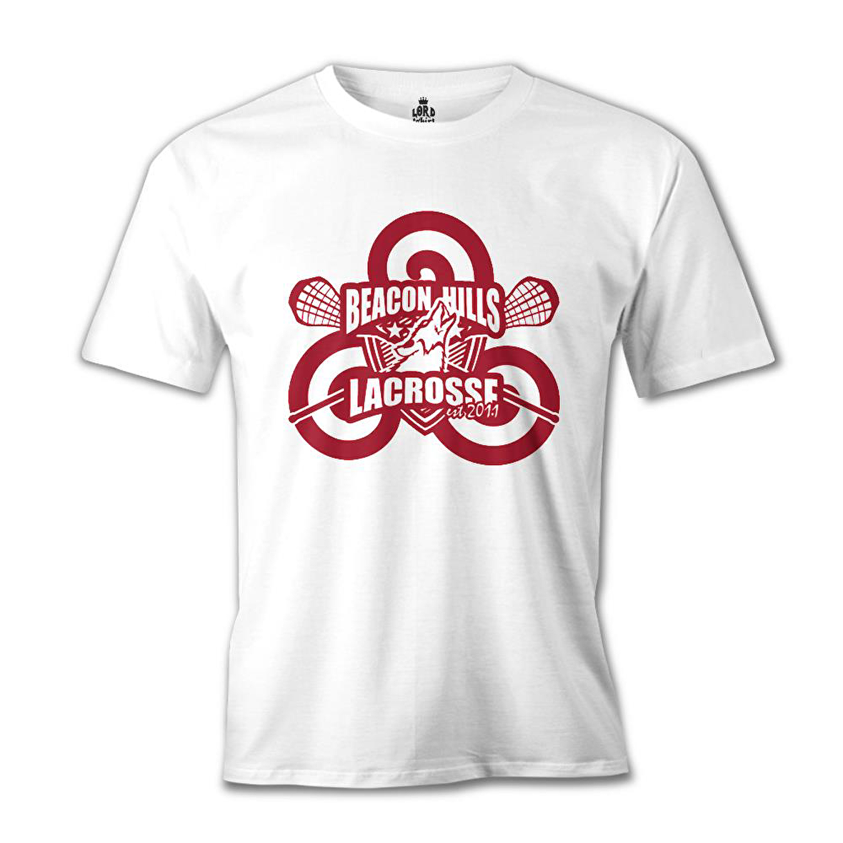 Teen Wolf - Beacon Hills Lacrosse Beyaz Erkek Tshirt