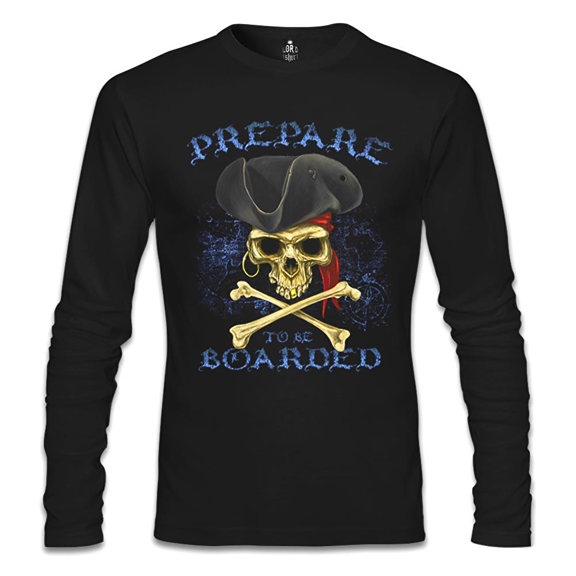 All Seas Pirate Kurukafa Siyah Erkek Sweatshirt