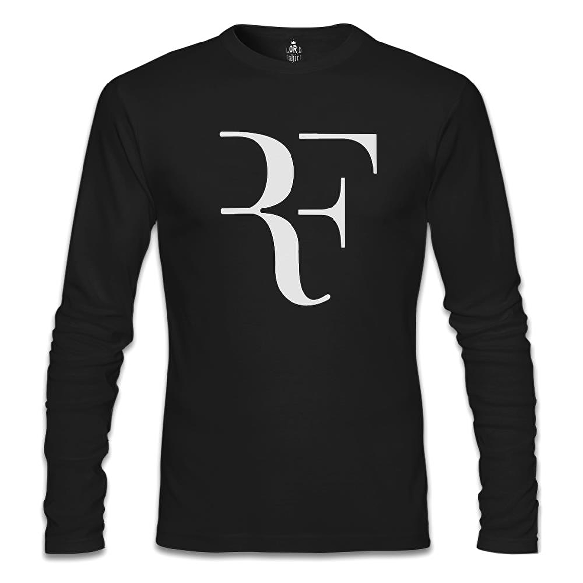 Roger Federer - Logo Siyah Erkek Sweatshirt
