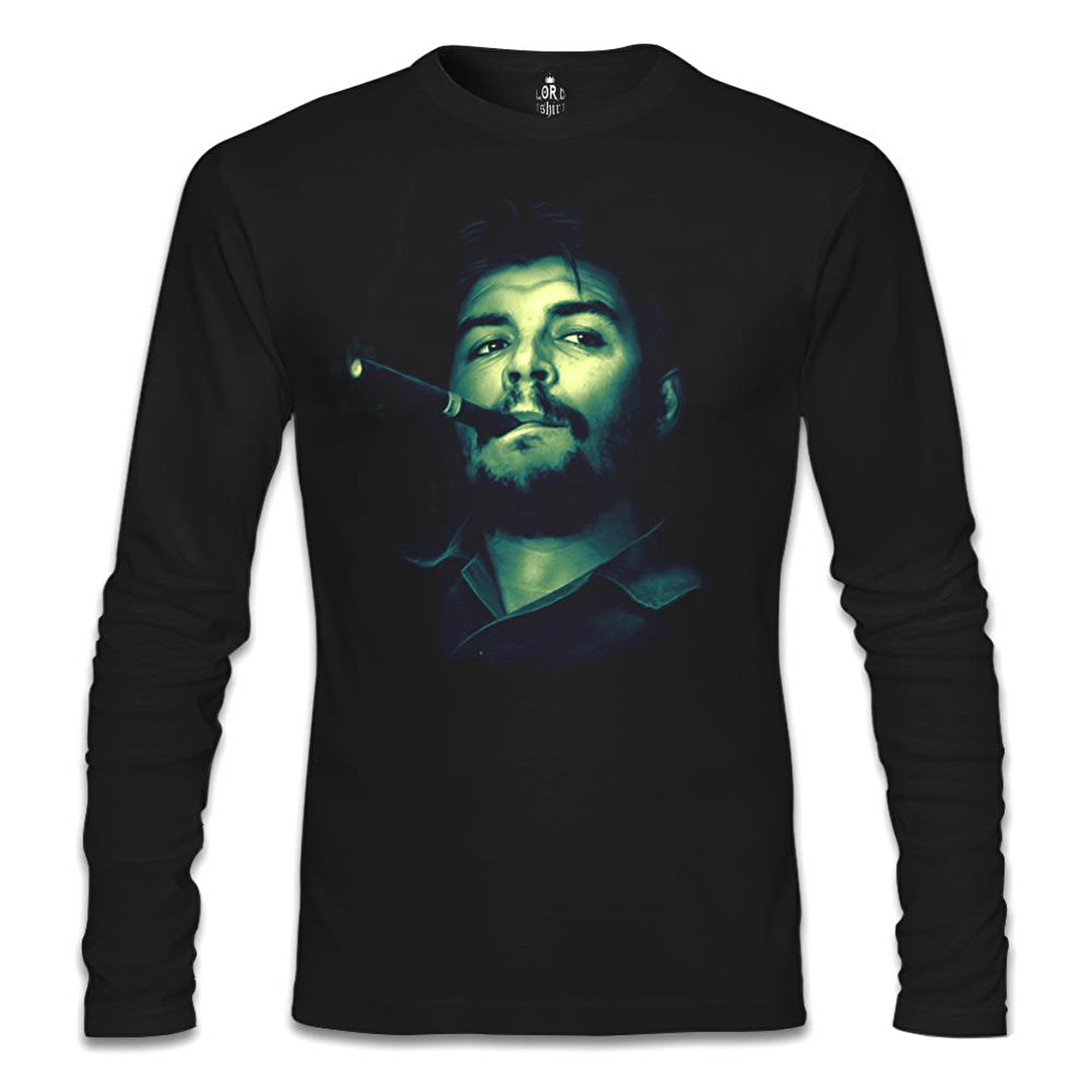 Che Guevara - Smoke 2 Siyah Erkek Sweatshirt