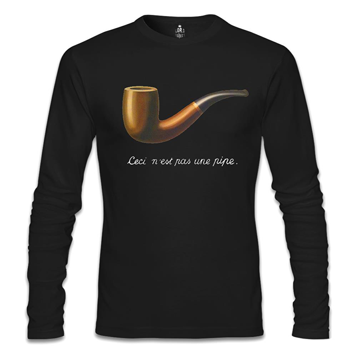 C'est ne pas Une Pipe Siyah Erkek Sweatshirt