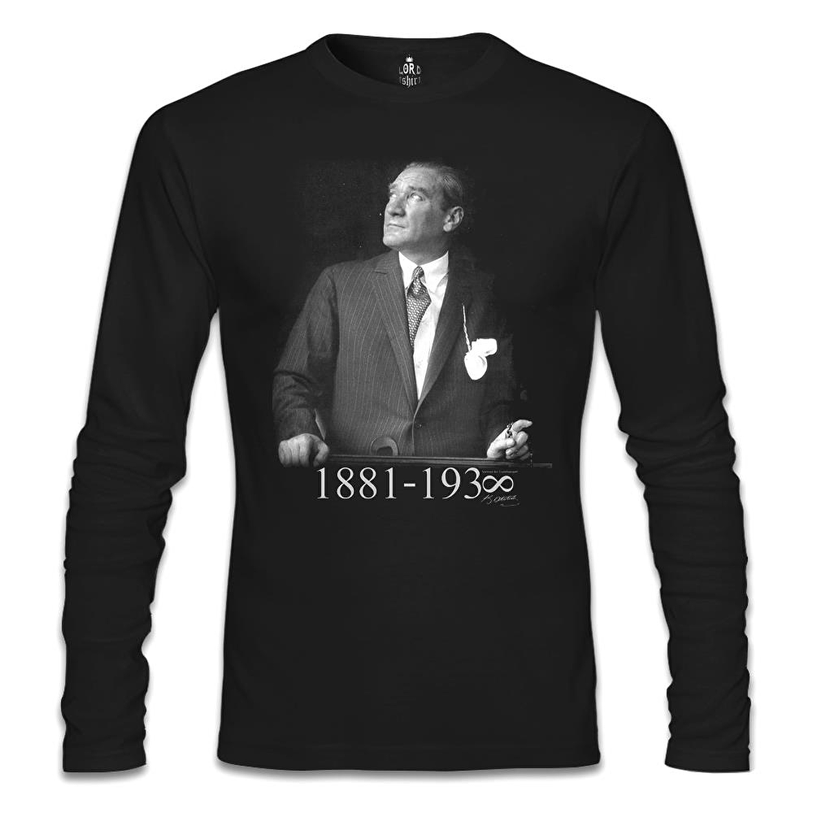 Atatürk - 1881-1938 Siyah Erkek Sweatshirt