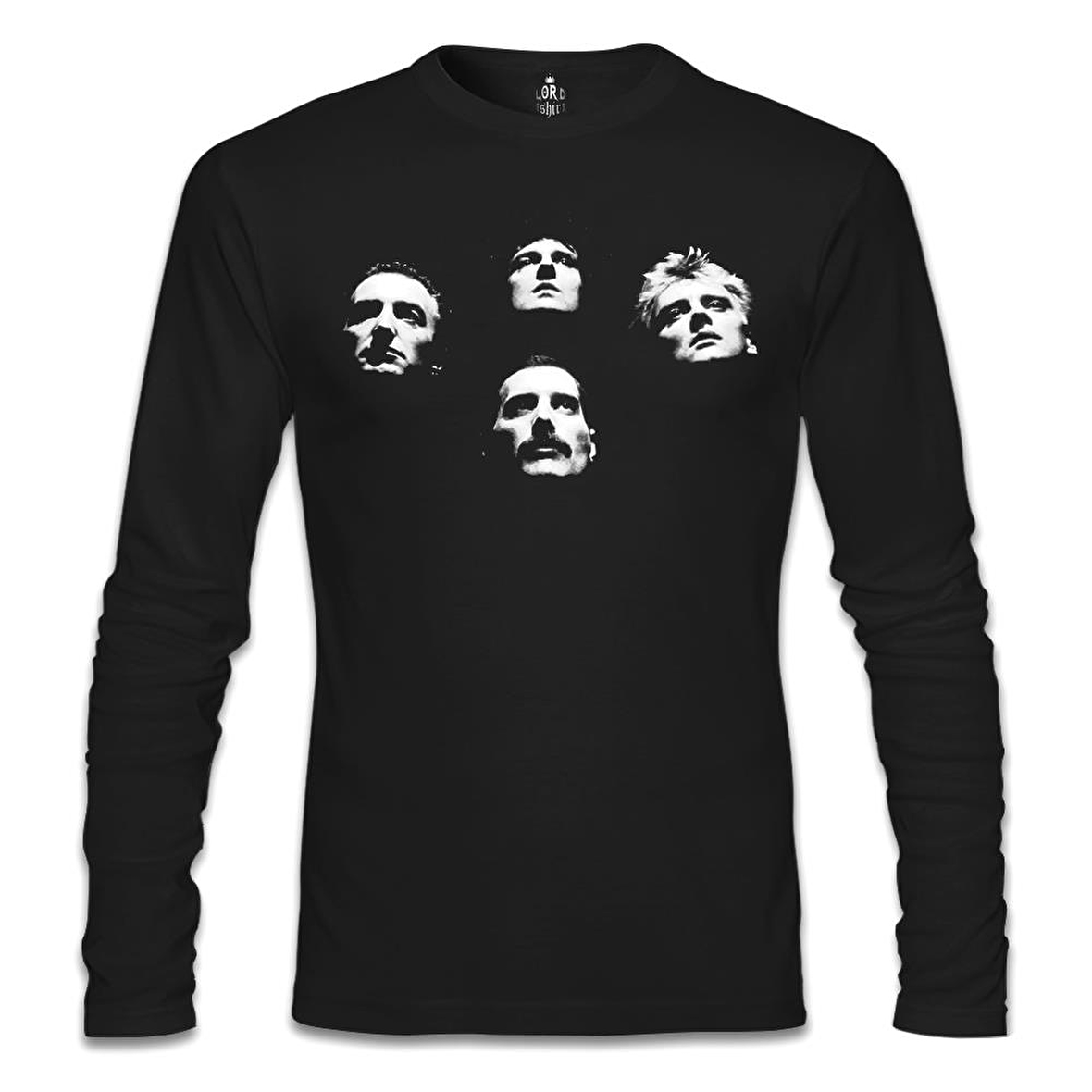 Queen Siyah Erkek Sweatshirt