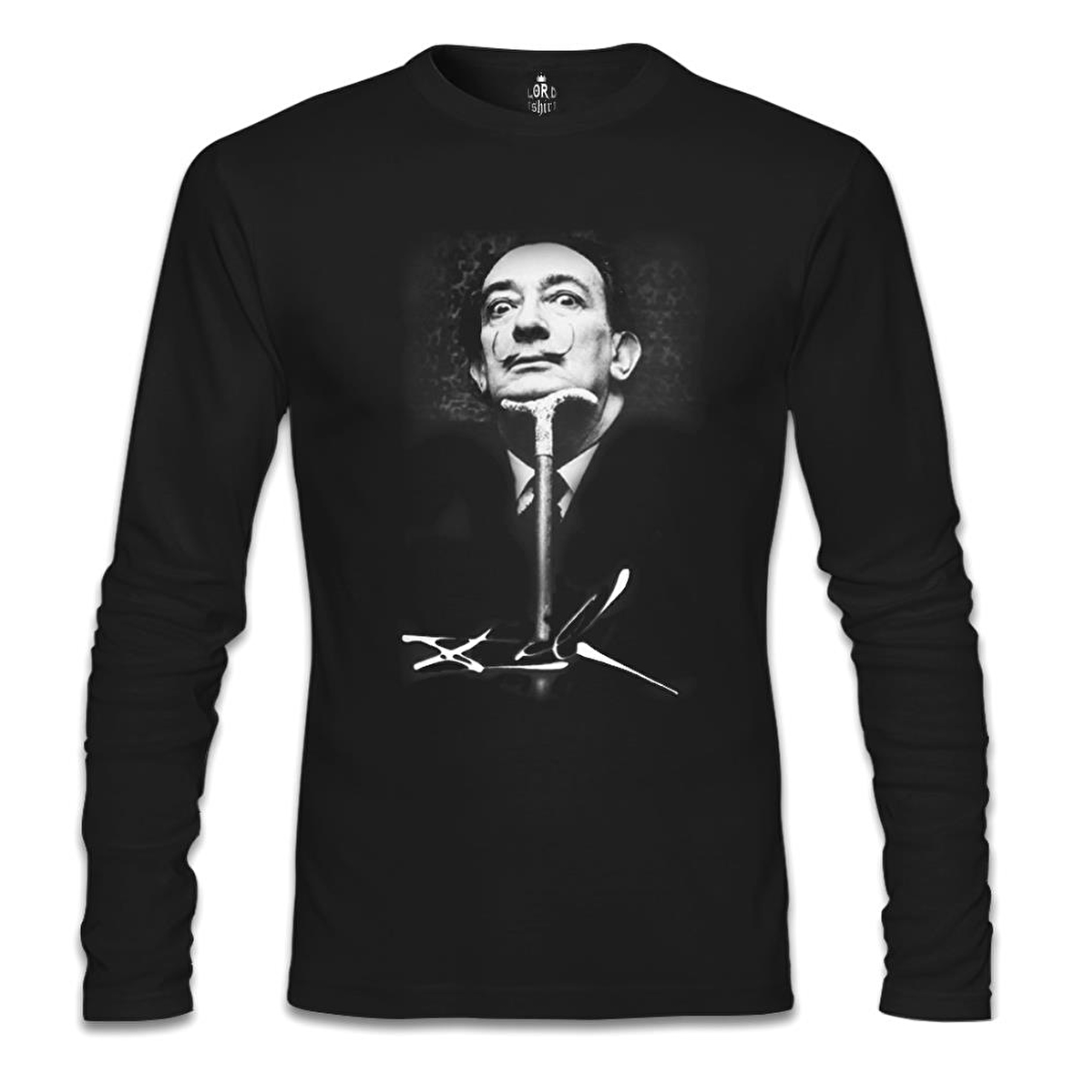 Salvador Dali Siyah Erkek Sweatshirt