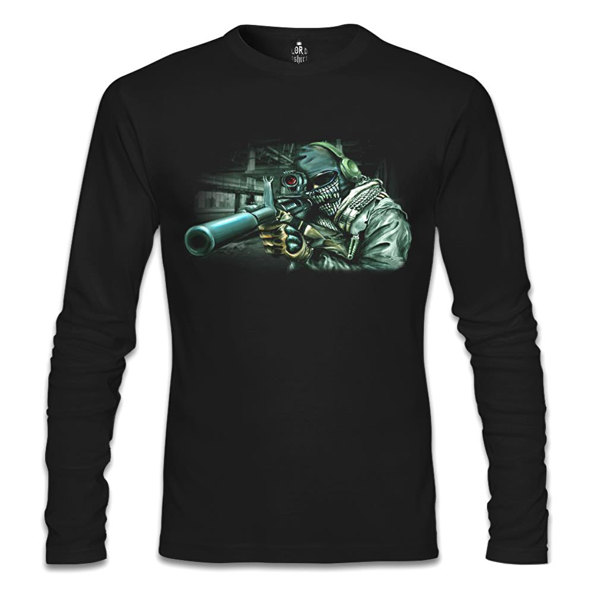 Call of Duty - Ghosts 2 Siyah Erkek Sweatshirt