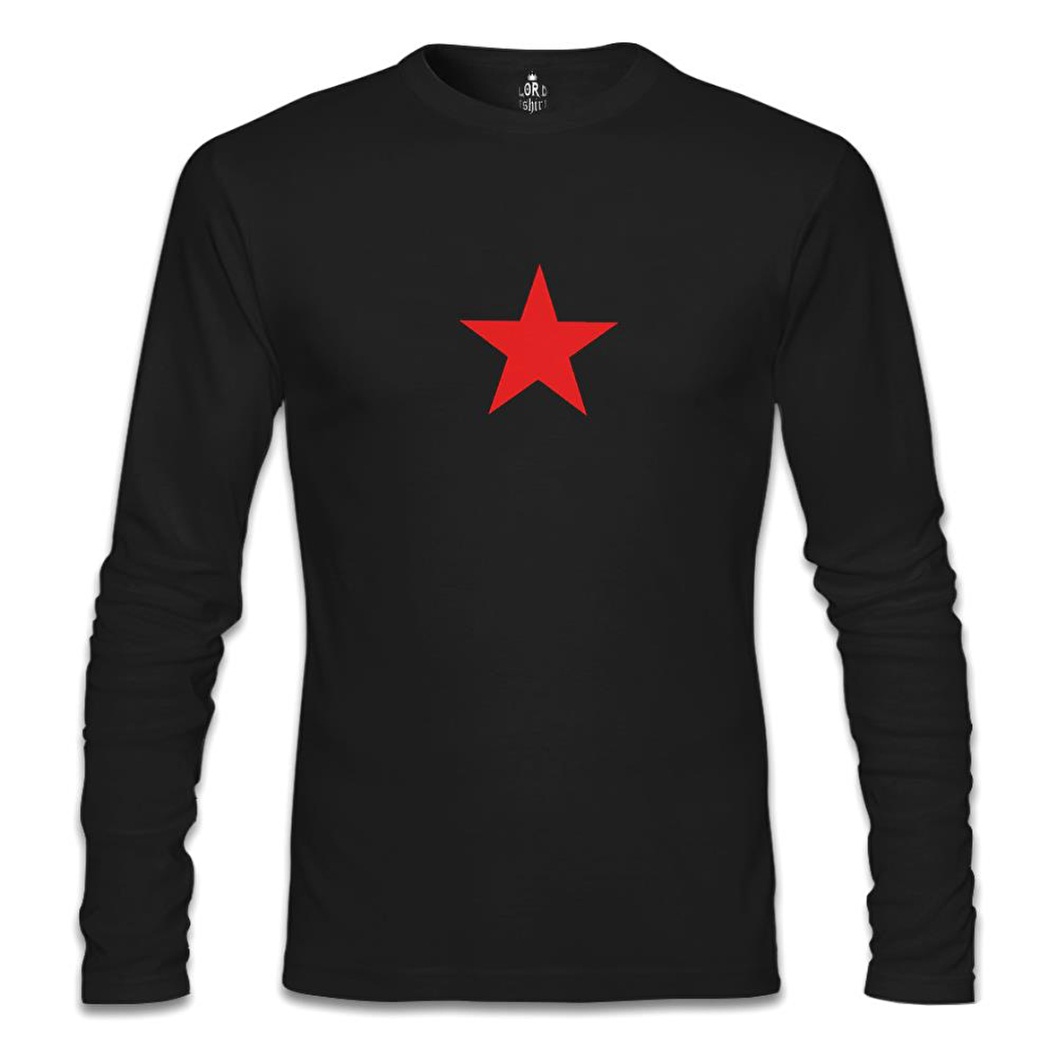 Kızıl Yıldız Siyah Erkek Sweatshirt