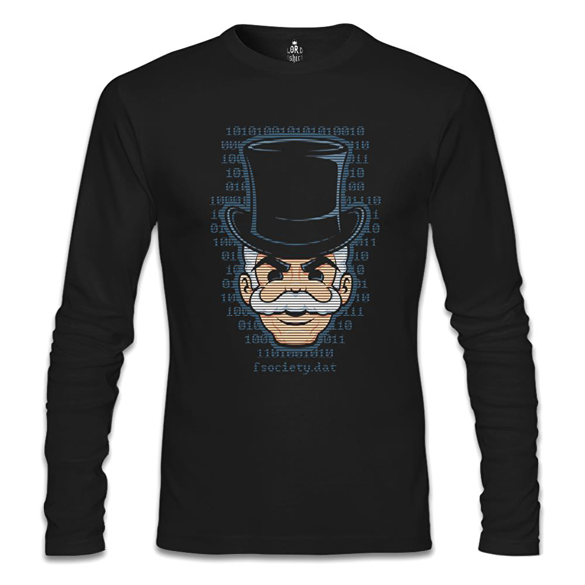 Mr. Robot - FSociety Siyah Erkek Sweatshirt