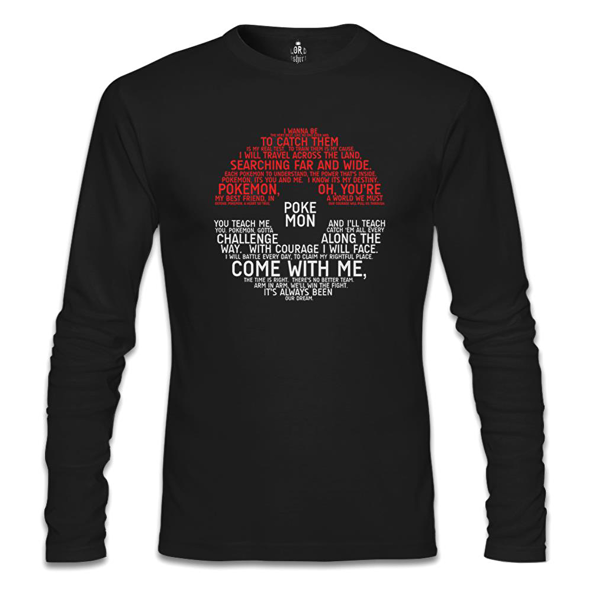 Pokemon Siyah Erkek Sweatshirt