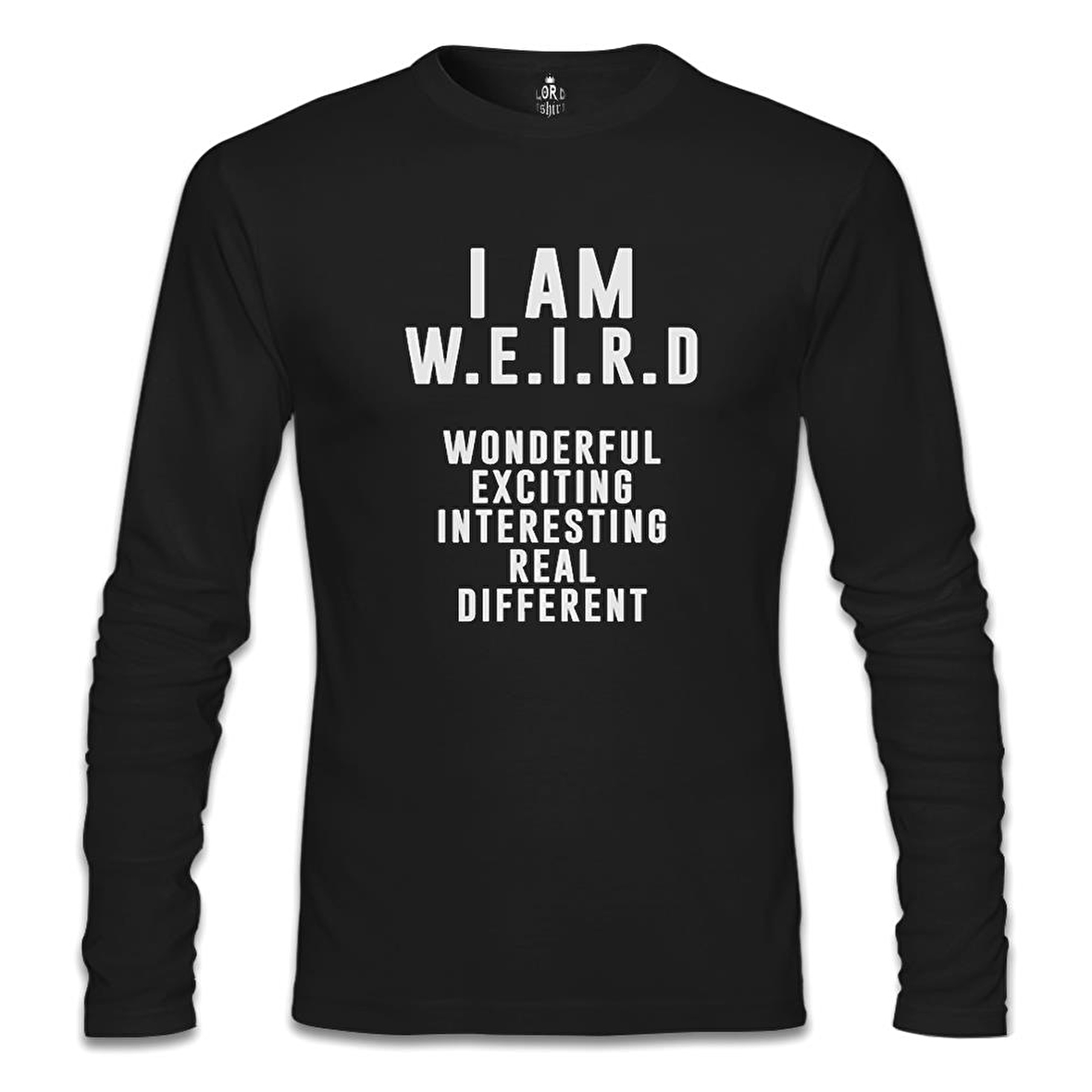 I am W.E.I.R.D Siyah Erkek Sweatshirt