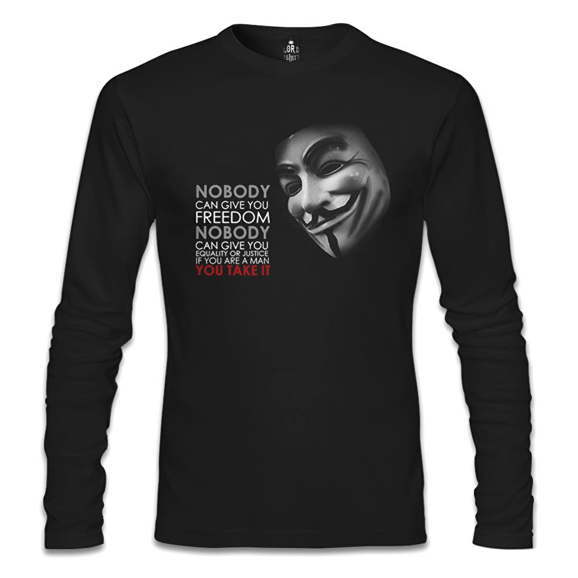 Vandetta - Freedom Siyah Erkek Sweatshirt