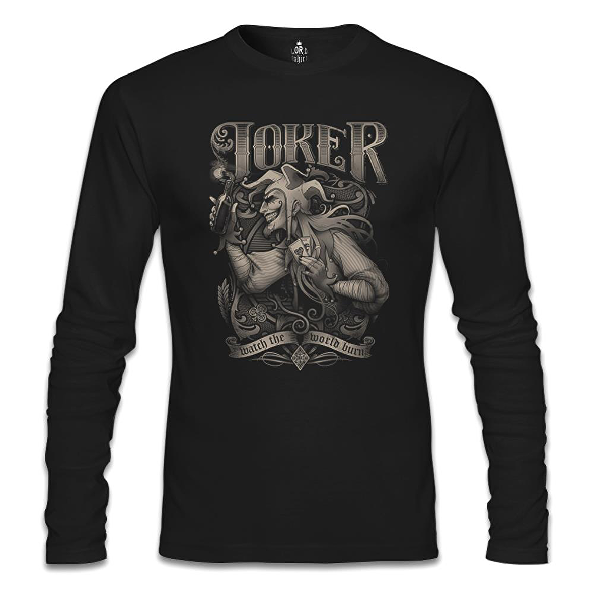 Joker Siyah Erkek Sweatshirt