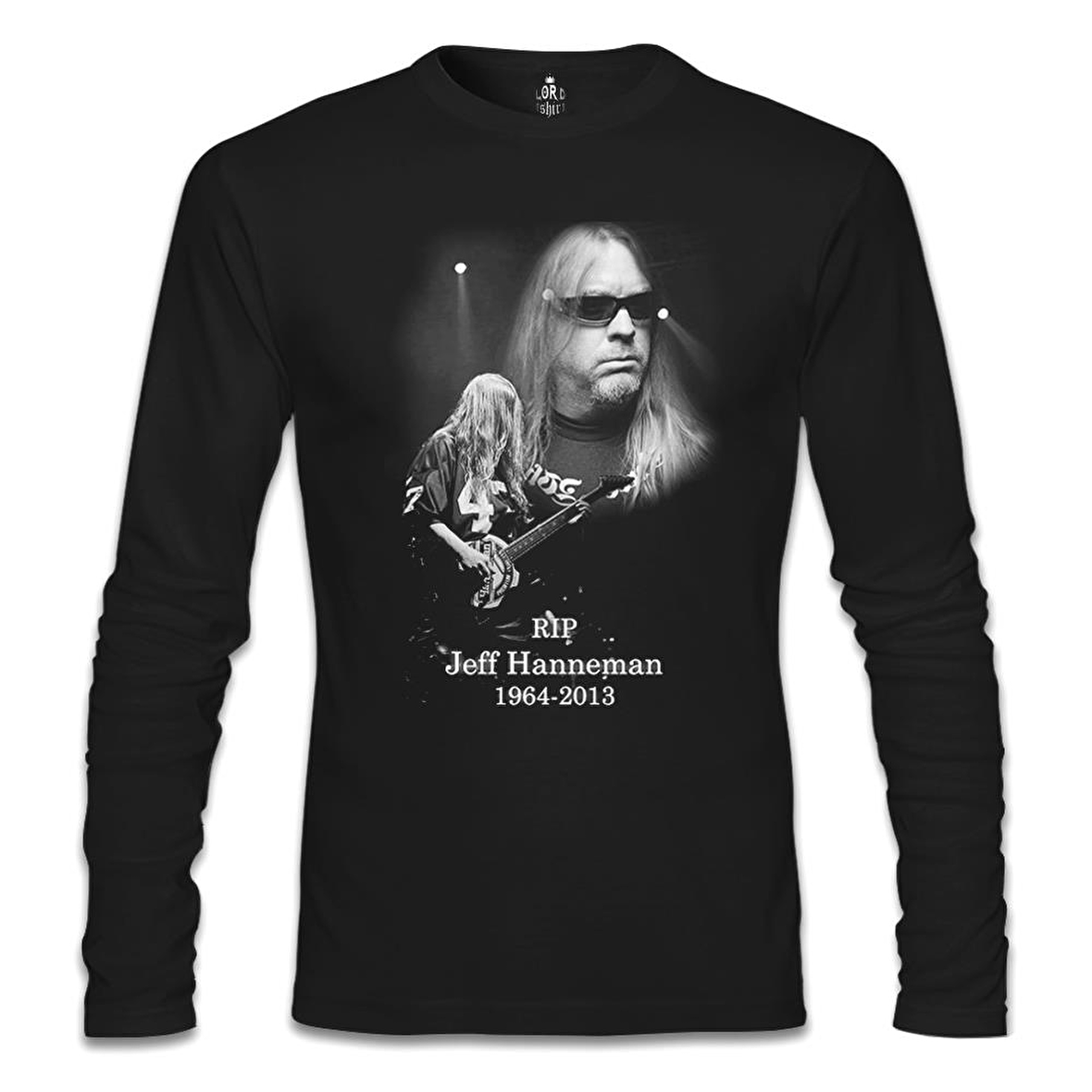 Jeff Hanneman - RIP Siyah Erkek Sweatshirt