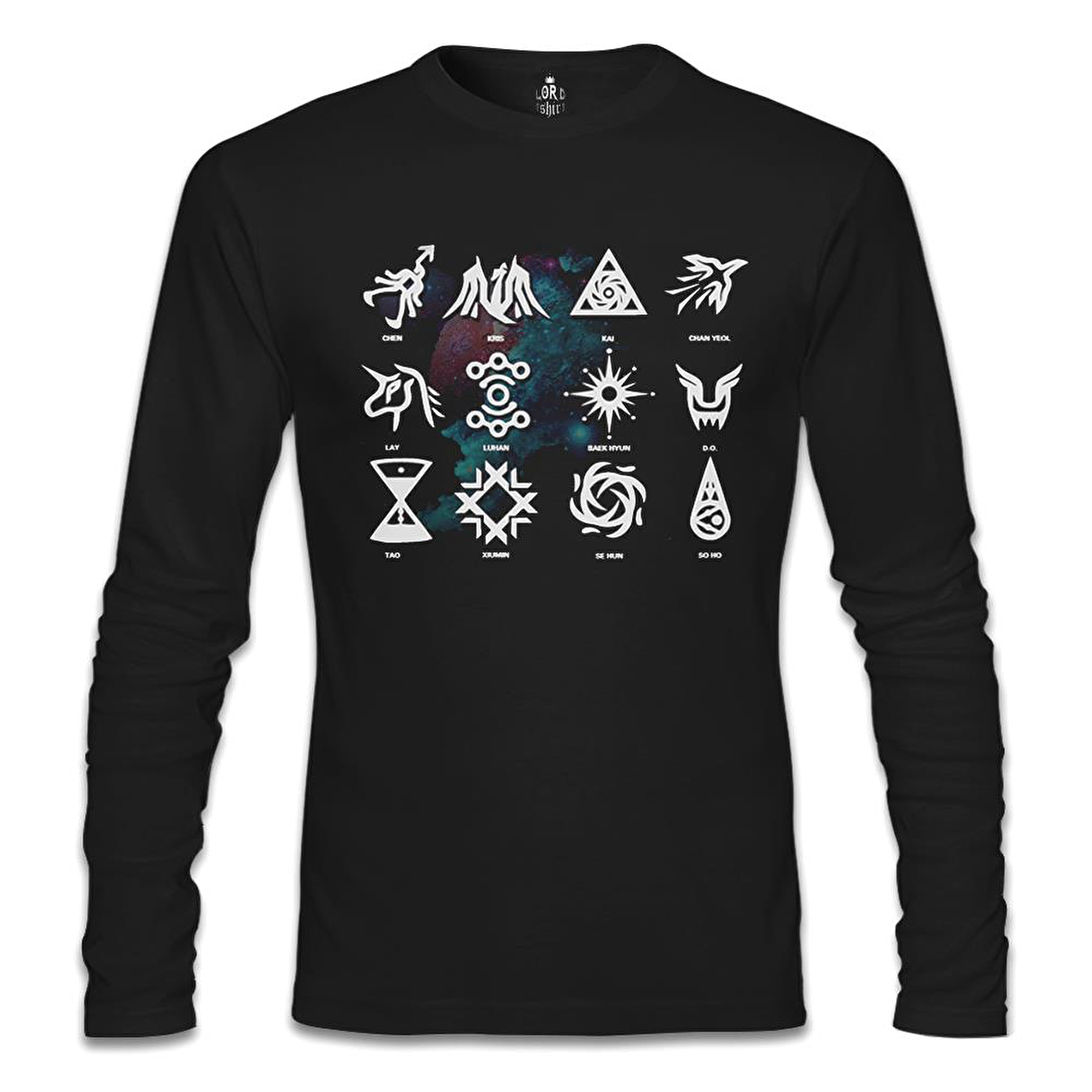 EXO - Signs Siyah Erkek Sweatshirt