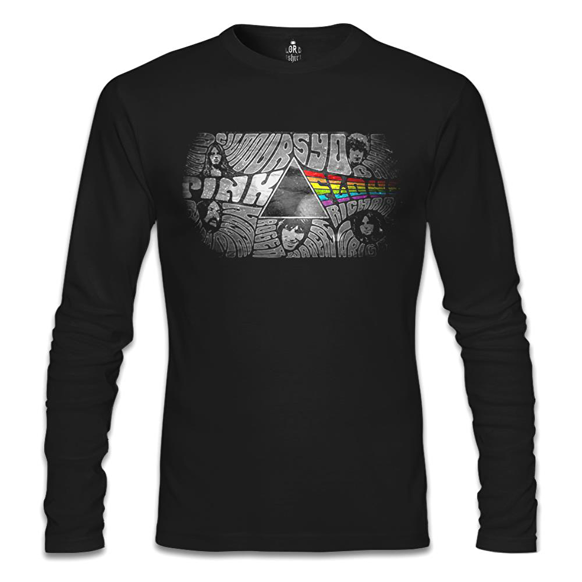 Pink Floyd - The Pink Side Siyah Erkek Sweatshirt