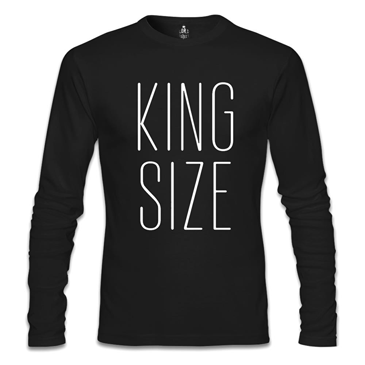 King Size Siyah Erkek Sweatshirt