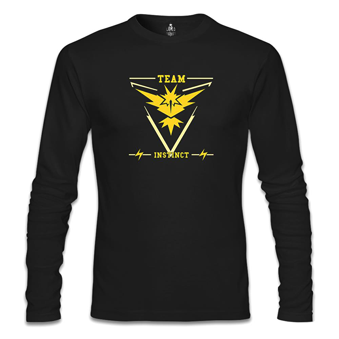 Pokemon Go - Team Instinct Siyah Erkek Sweatshirt