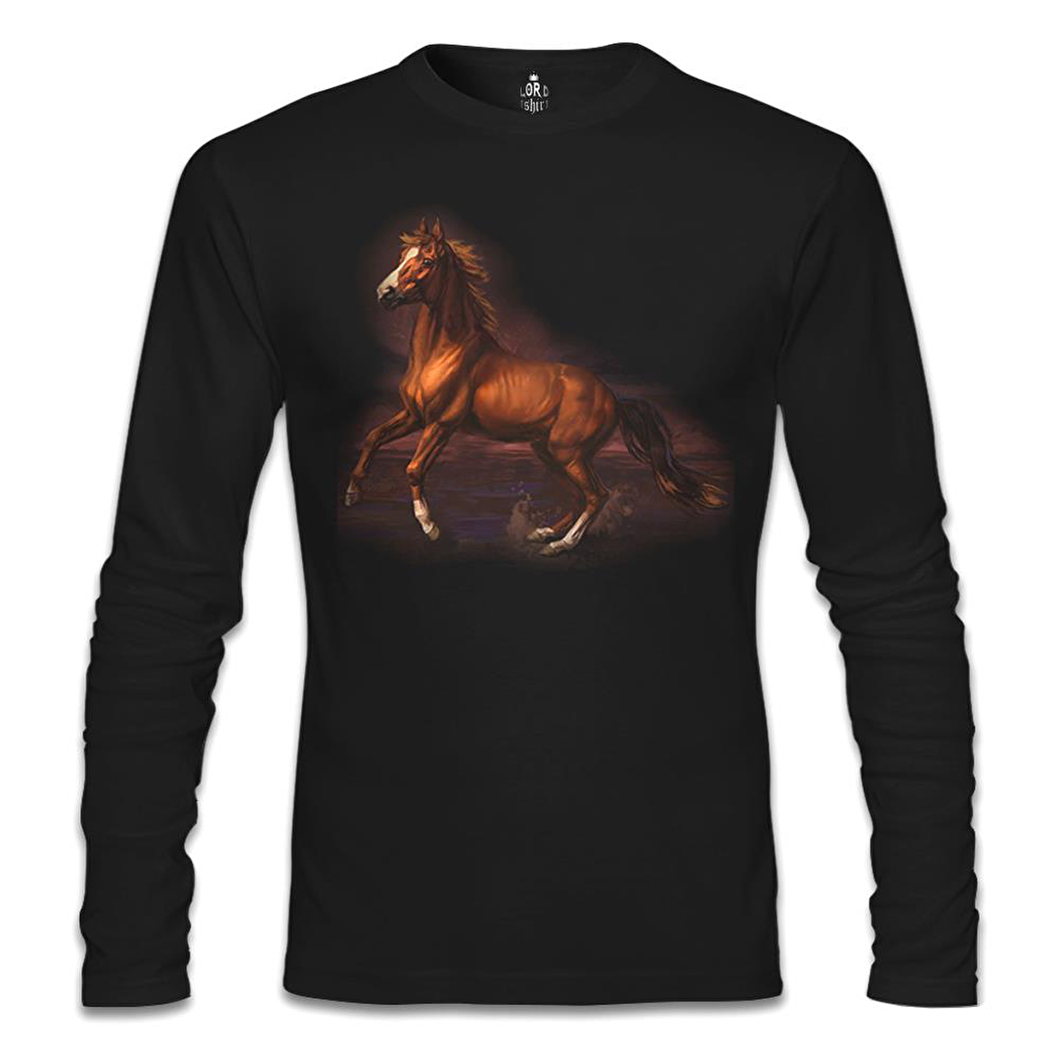 At 3 Siyah Erkek Sweatshirt