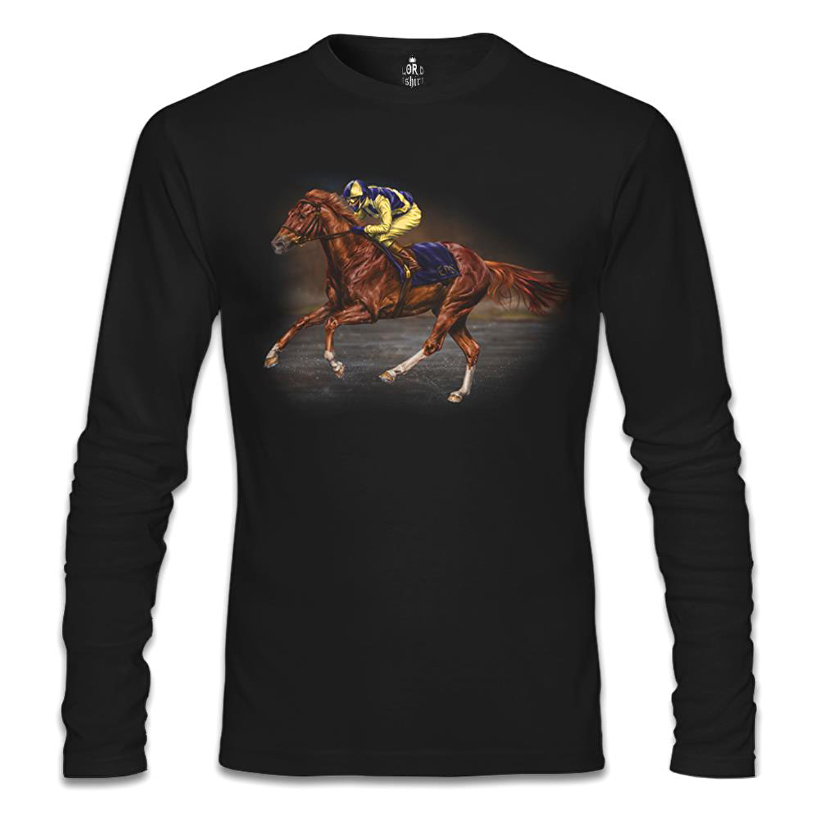 At 7 Siyah Erkek Sweatshirt