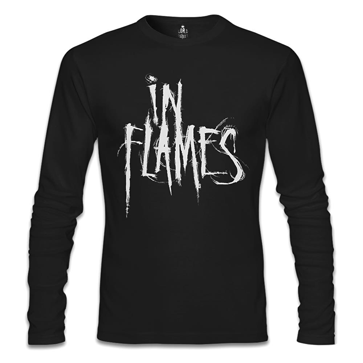 In Flames - Logo Siyah Erkek Sweatshirt
