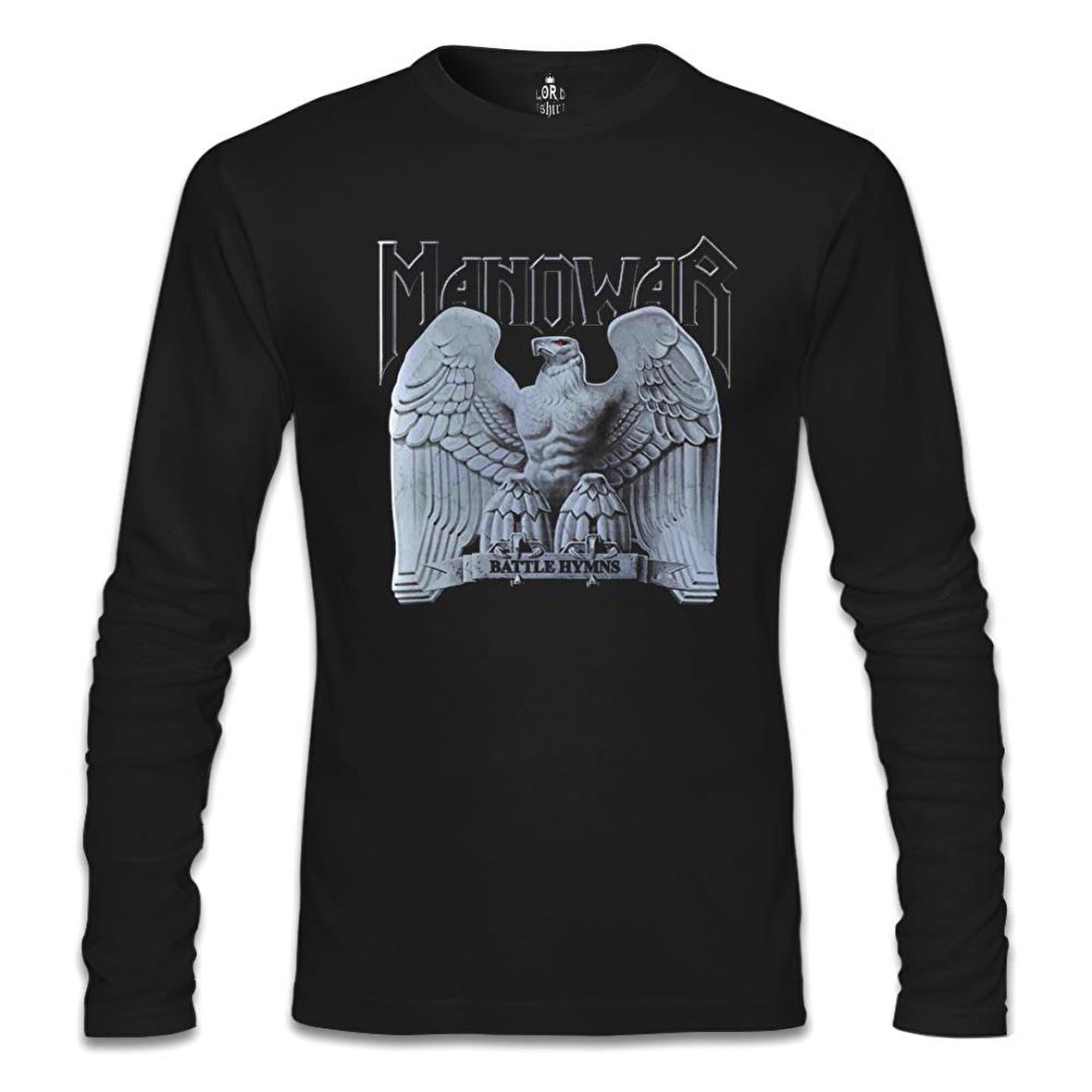 Manowar - Logo Siyah Erkek Sweatshirt