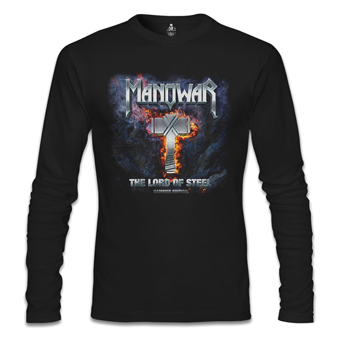 Manowar - Lord of Steel Siyah Erkek Sweatshirt